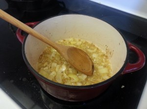 5 - onions in pan